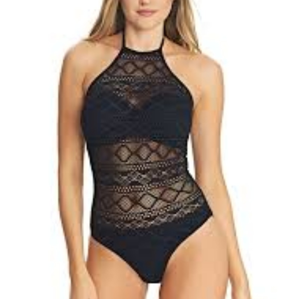Freya Swim Sundance High Neck Cutout Suit - Black